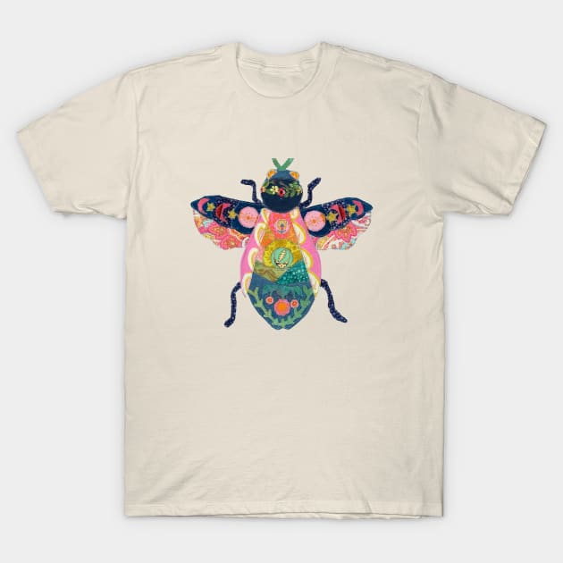 Moon and Stars Insect Karen Payton Art T-Shirt by karenpaytonart